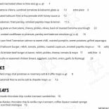 Casa Pedro Parres menu