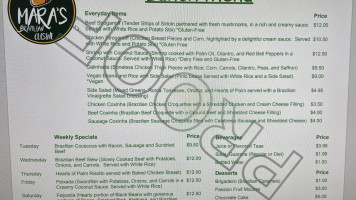 Asador Pizzeria Holly Dolly menu