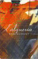 L'Alqueria menu