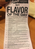La Curva menu