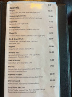 Las Terrazas menu