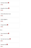 Lady Madonna menu