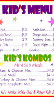 Bozada menu