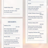 Merendero Molino Del Alba menu