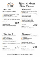 Las Brasas De San Miguel menu