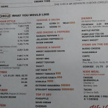 Chupa Cabras menu