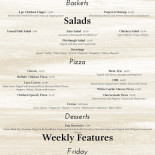 Merlin Chinese Buffet menu