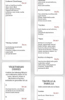 Cafe Mandala menu