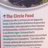 The Circle Food Carta