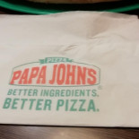 Papa Johns Pizza menu