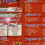 Triunfo Feliz menu
