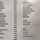 Mesón Chuchi Cardápio