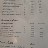 Mesón Chuchi Cardápio