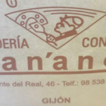 Panadería Pan Anol Carta