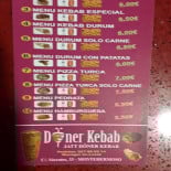 Doner Kebab Montehermoso Carte