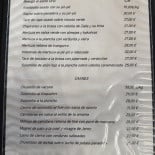 Arita Berri Jatetxea menu