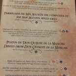 La Parrilla De San Agustín Carta