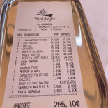 Vista Alegre menu