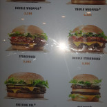 Burger King Imaginalia menu