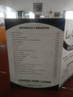 Bar Restaurante Las Quinientas menu