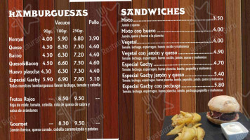 Hamburgueseria El Gachy menu