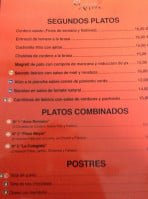 El Aljibe menu