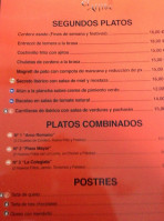 El Aljibe menu