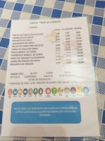 La Alameda menu