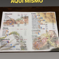 Café Aquí Mismo menu