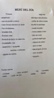 San Isidro menu