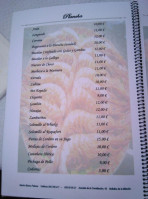 Meson Casa Paloma menu