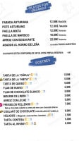 Sidrería Asador El Topín Fartón menu