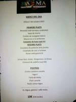 Cafeteria Karma menu