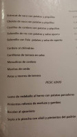 La Conrada menu
