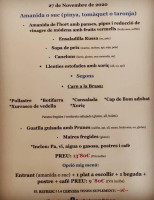 Bar Restaurant Pirineus menu