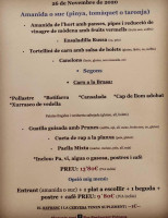 Bar Restaurant Pirineus menu