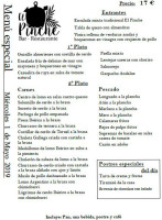 El Pinche menu