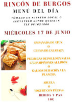 Cafetería Rincón De Burgos food