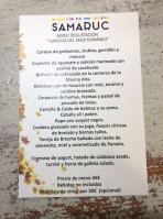 Samaruc menu