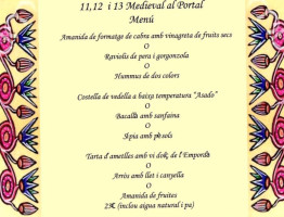 El Portal De La Gallarda menu