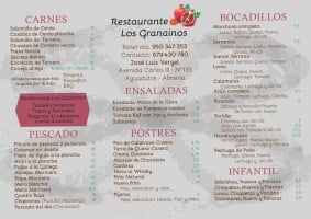 Los Granainos menu