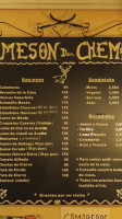 Meson Don Chema menu
