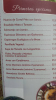 Toruño menu