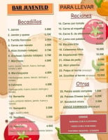 Cafe Juventud menu