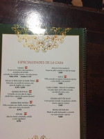Mumtaz Mahal menu