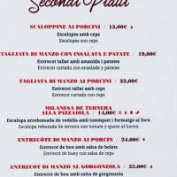 Trattoria Vecchio Milano menu
