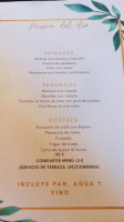 Bar-restaurante Entre Pozas menu