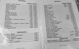 Area De Servicio Marino menu