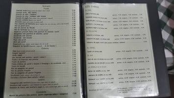 Can Cuera menu