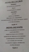 Meson El Zaguan menu
